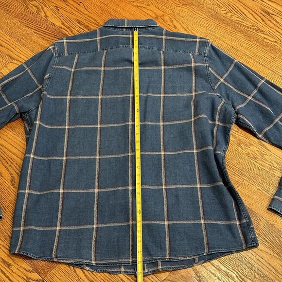 XXL Abercrombie And Fitch Men's Blue Plaid Shirt - Picture 9 of 11